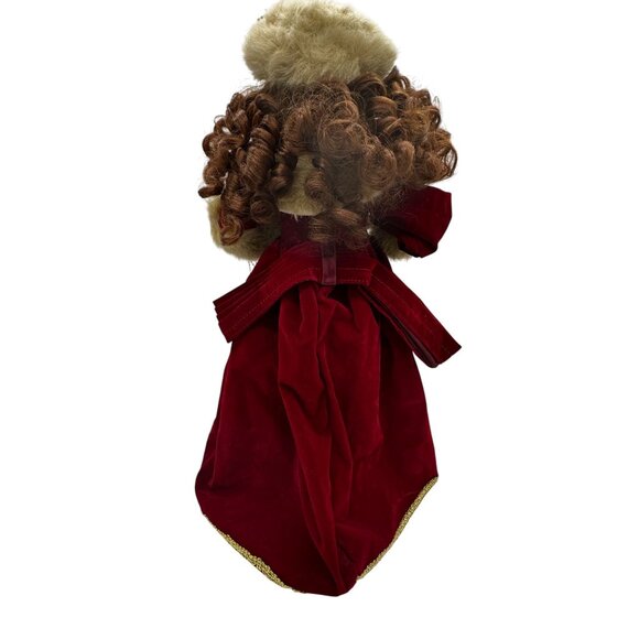 Vtg Telco Motionette Victorian Porcelain Doll 19" Christmas Animated EUC Video - Picture 10 of 13